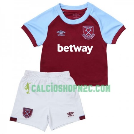 West Ham United Bambino Maglia Prima 2020/2021 Manica Corta (+ Pantaloncini)